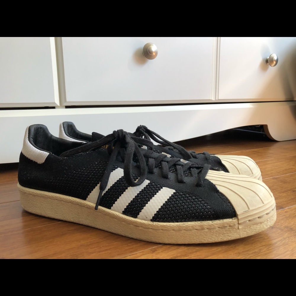 Adidas Prime knit Black & White Sneaker Sz 13